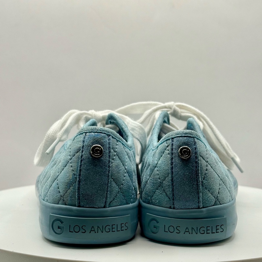 GBG‎ Los Angeles Women’s Quilted Sneakers Size 7.5 Blue Metallic Casual Shoes - Picture 5 of 10